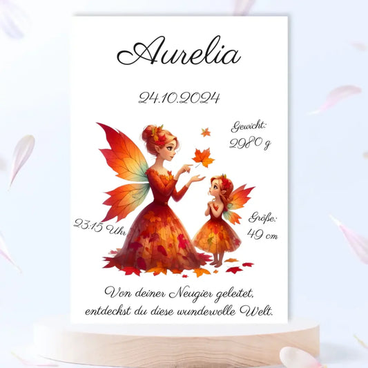 premium Geburtsposter personalisiert