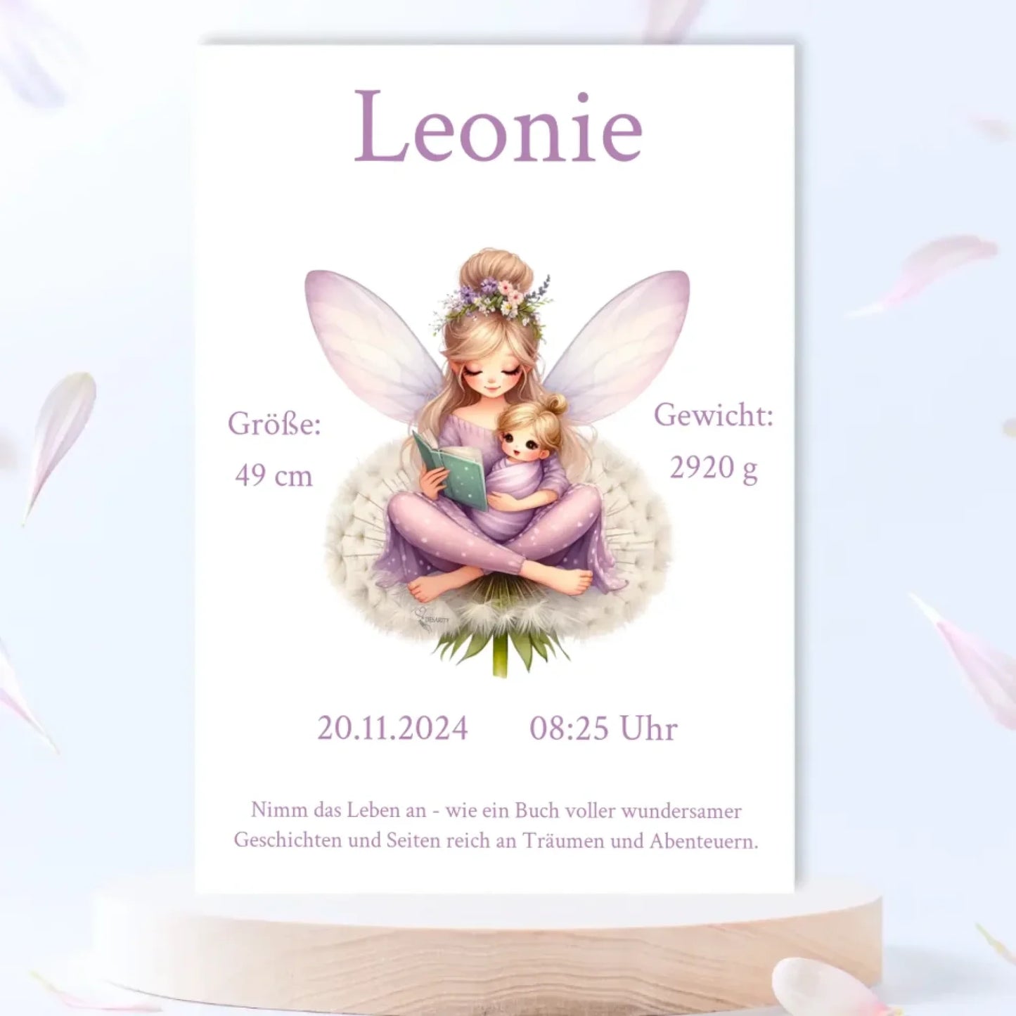Premium Geburtsposter personalisiert