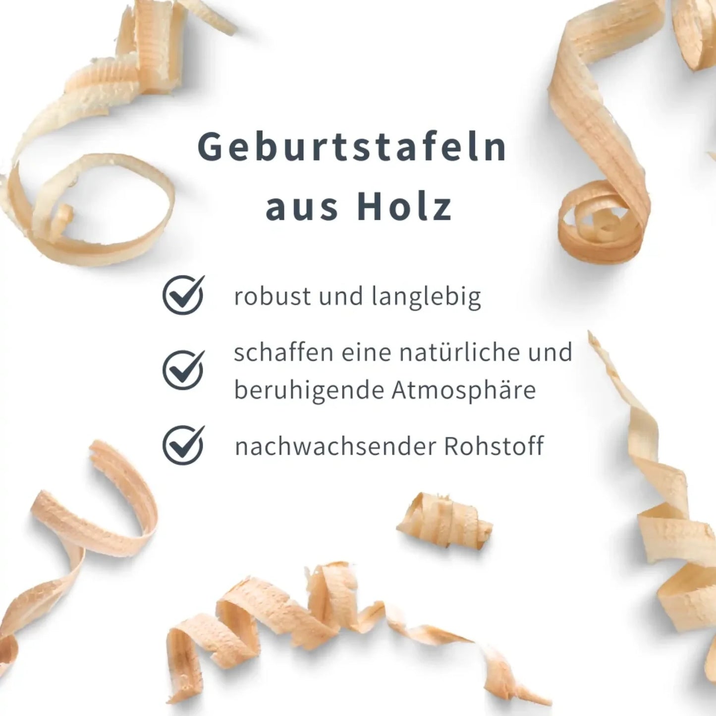 personalisierte Geburtstafel aus Holz Vorteile