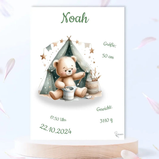 premium Geburtsposter personalisiert