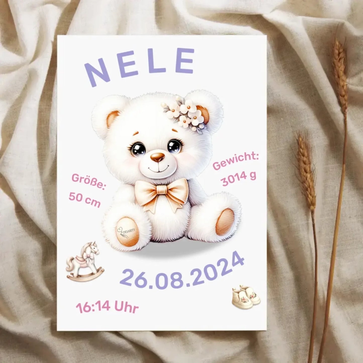 premium Geburtsposter personalisiert