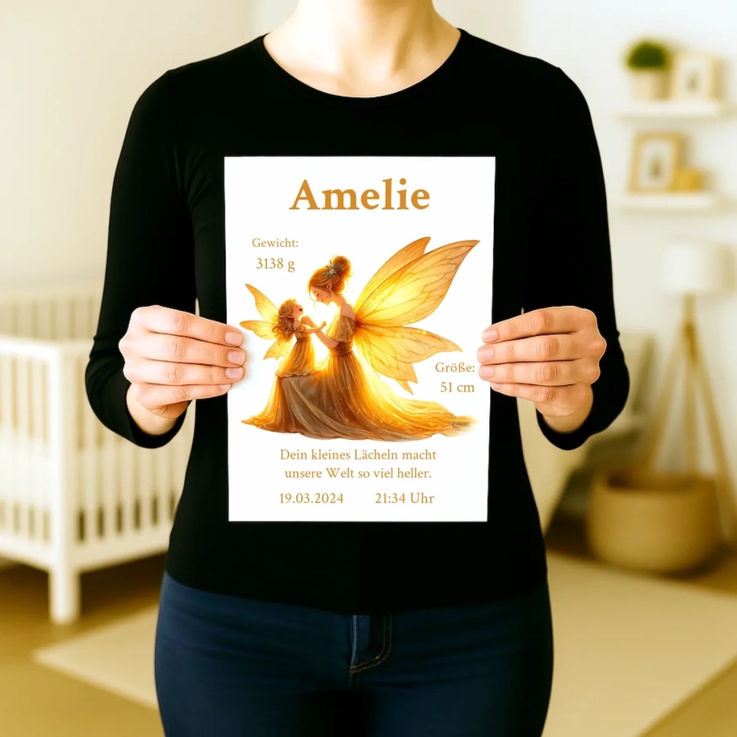 Premium Geburtsposter personalisiert Fee