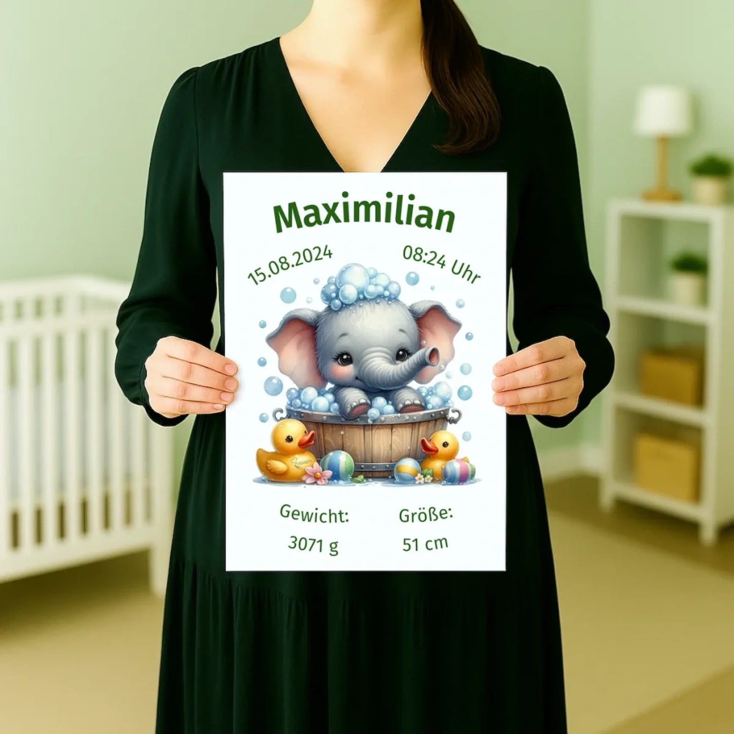 Premium Geburtsposter personalisiert