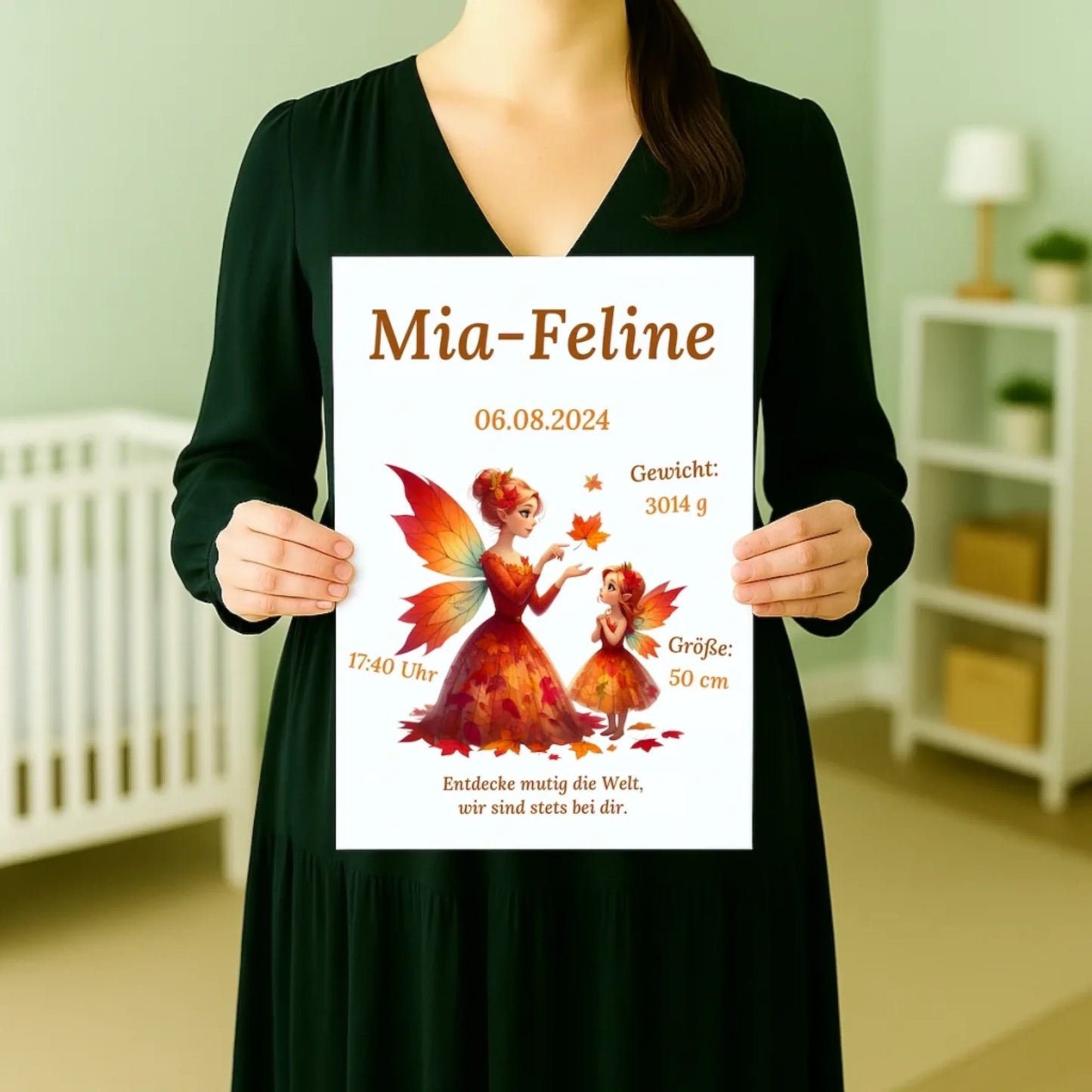 premium Geburtsposter personalisiert