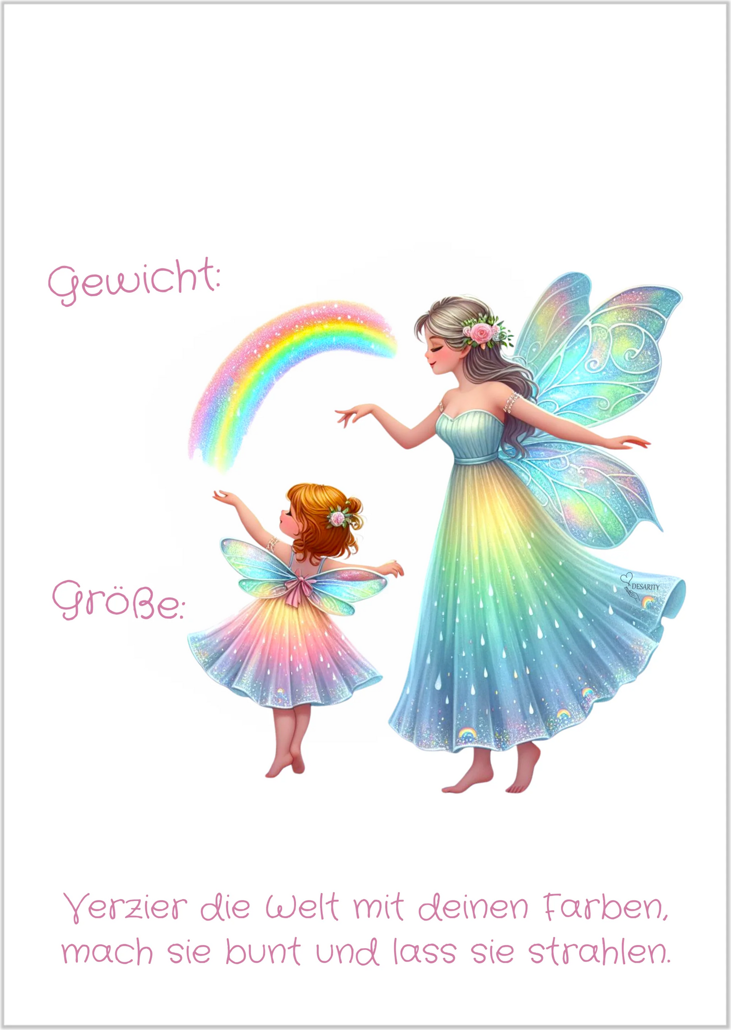 premium Geburtsposter A3 personalisiert