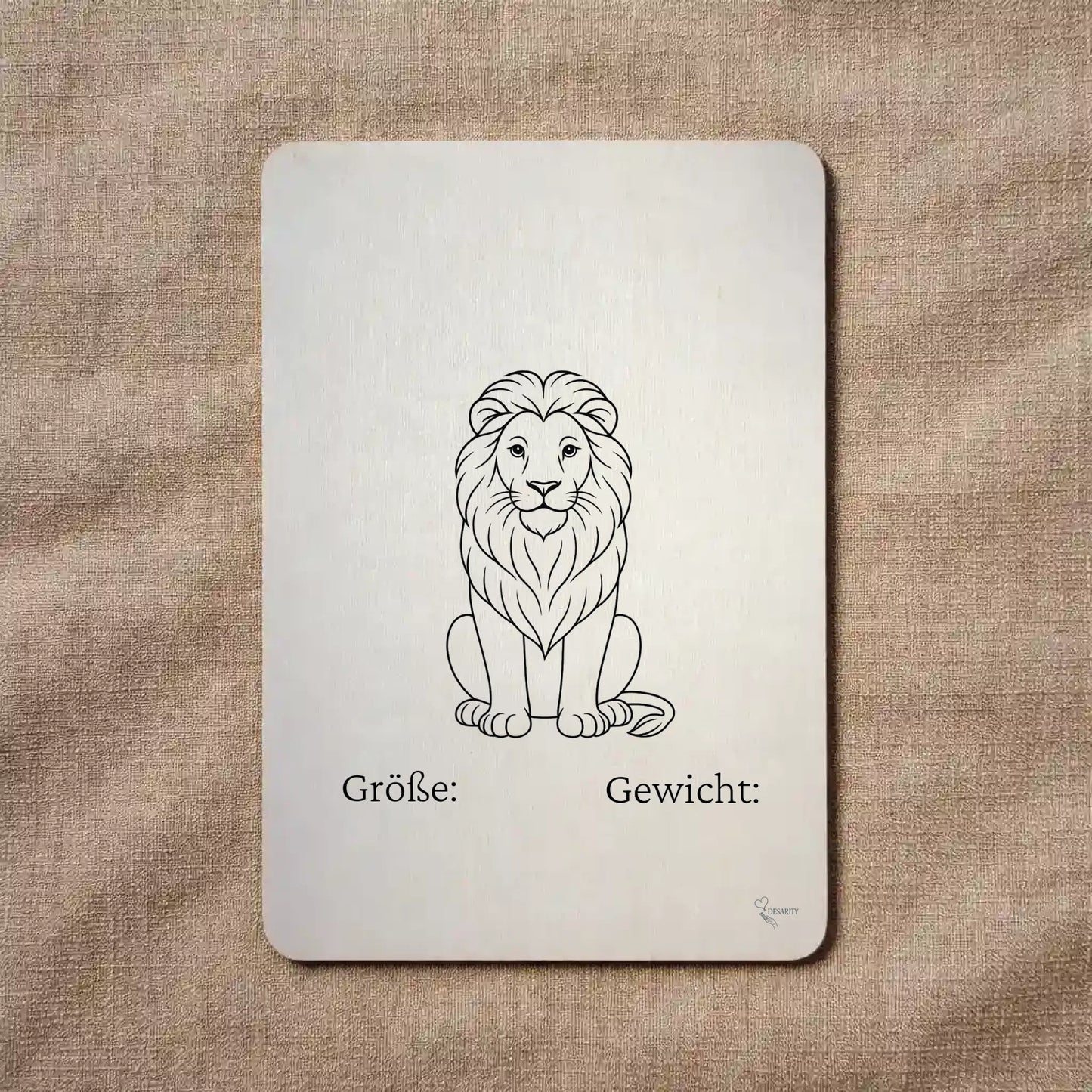 Geburtstafel aus Holz - Geschenk zur Geburt