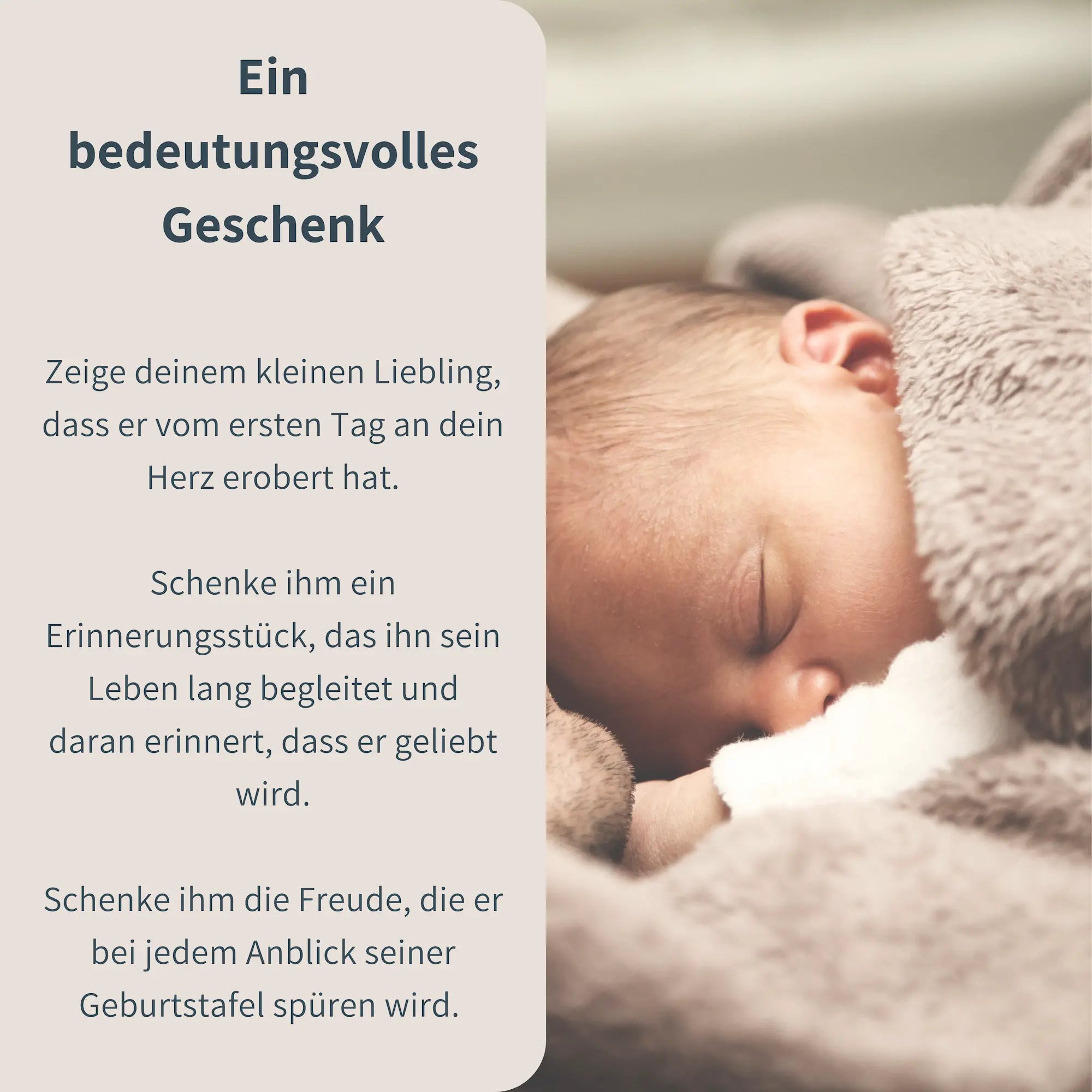 personalisierte Geburtstafel - bedeutungsvolles Geschenk