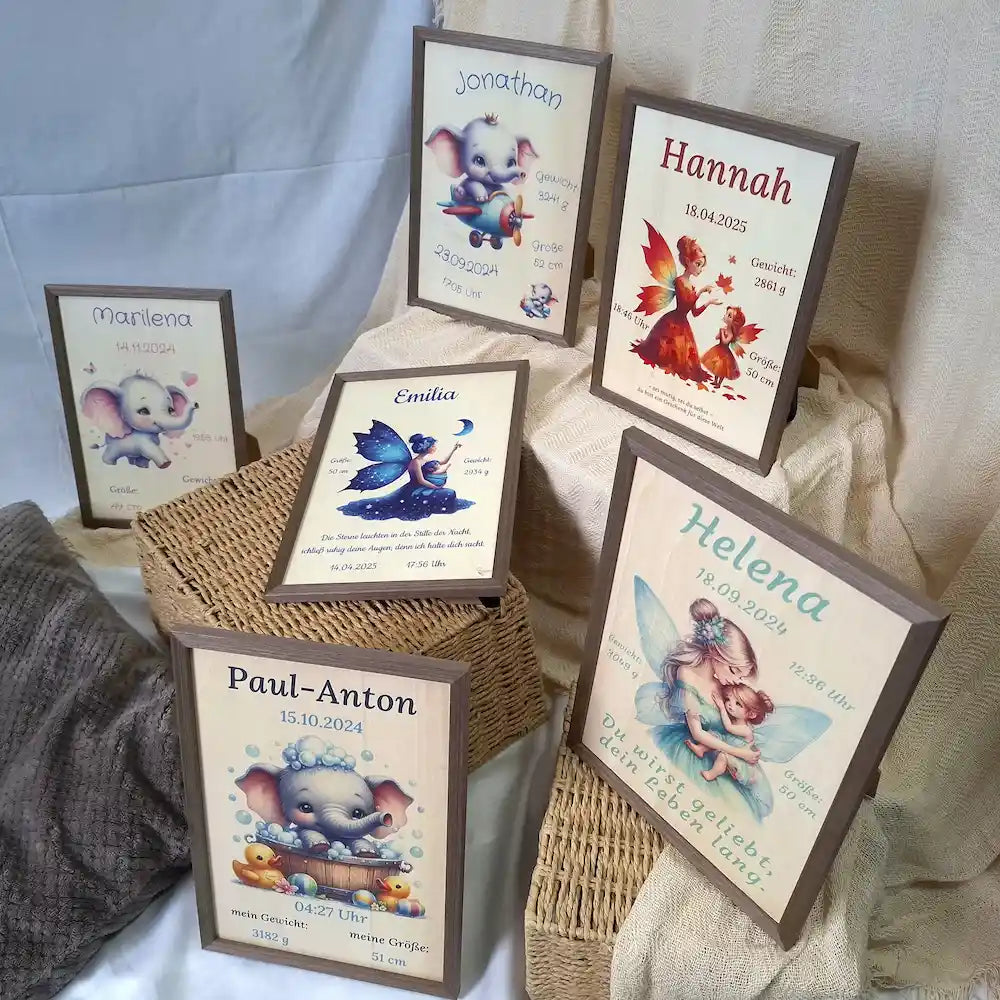 personalisierte Geburtstafeln - Videobeispiel