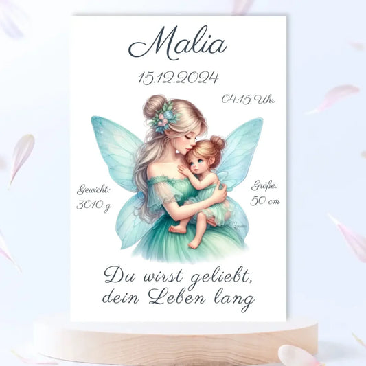 premium Geburtsposter personalisiert