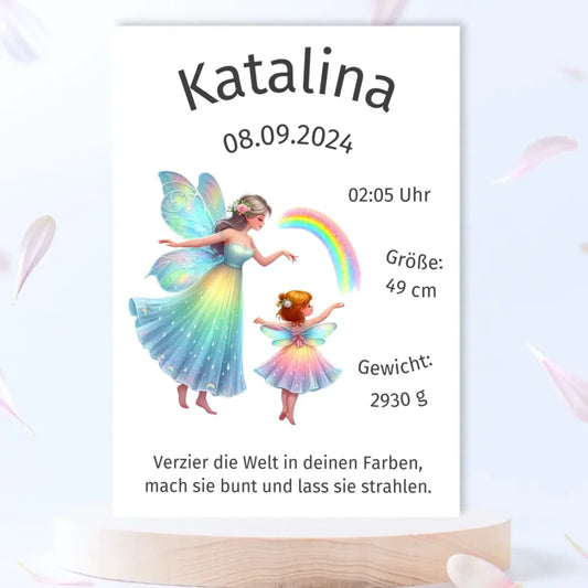 premium Geburtsposter personalisiert