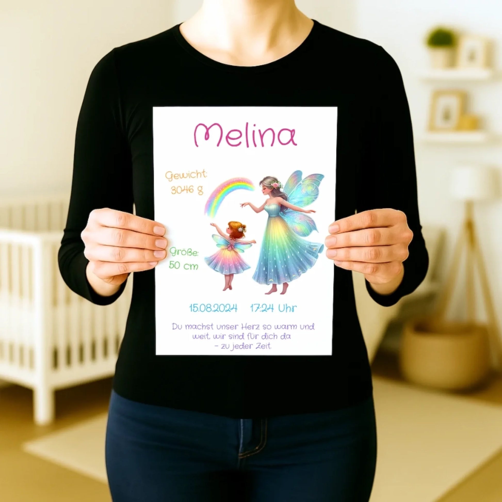 Premium Geburtsposter personalisiert Fee
