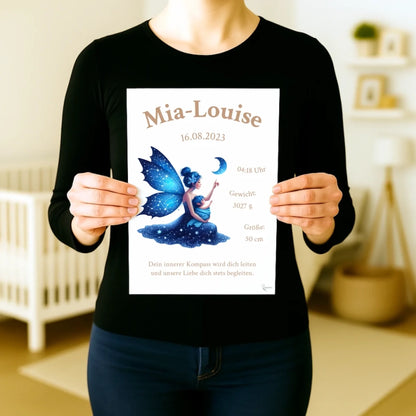 Premium Geburtsposter personalisiert Fee