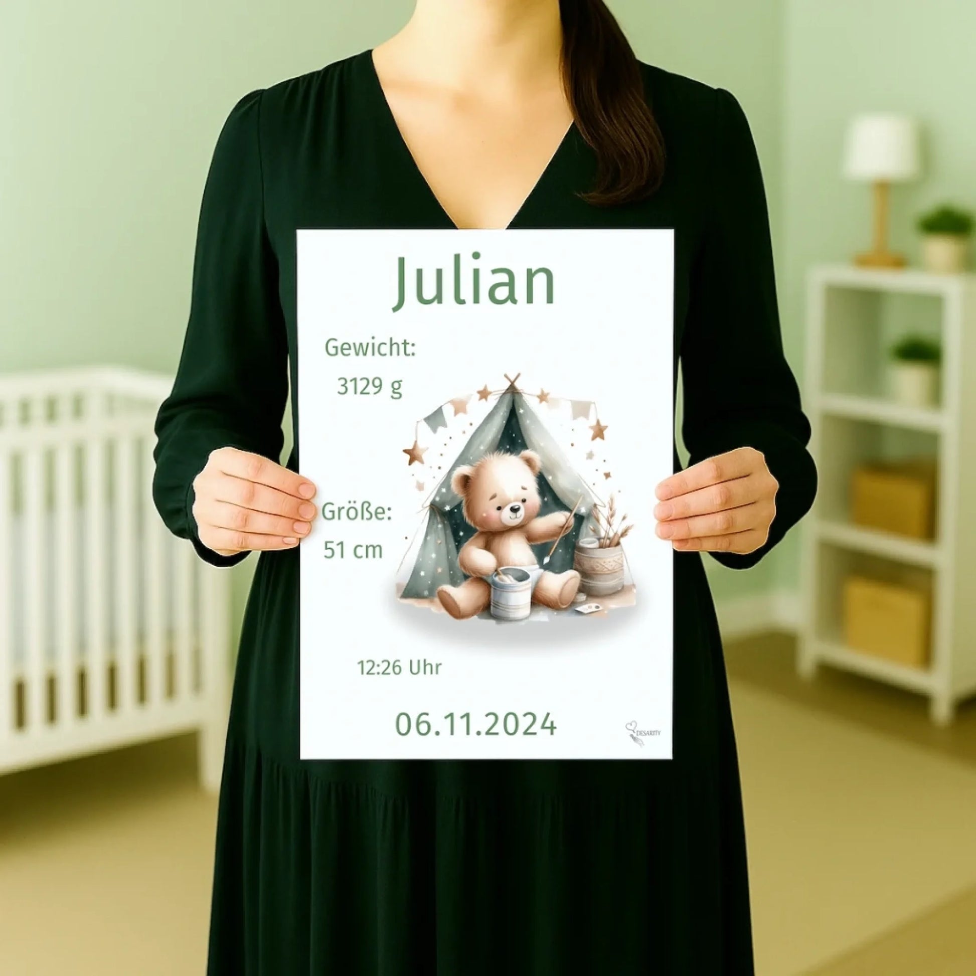 premium Geburtsposter personalisiert