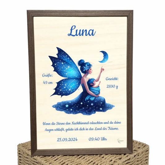 personalisierte Geburtstafel Holz