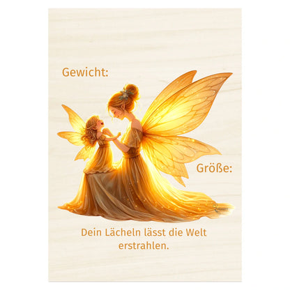 Geburtstafel aus Holz 