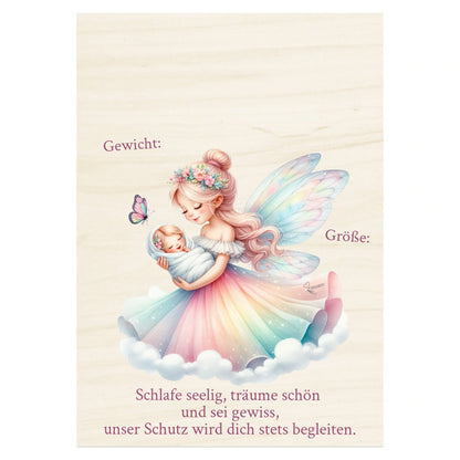 Geburtstafel aus Holz 