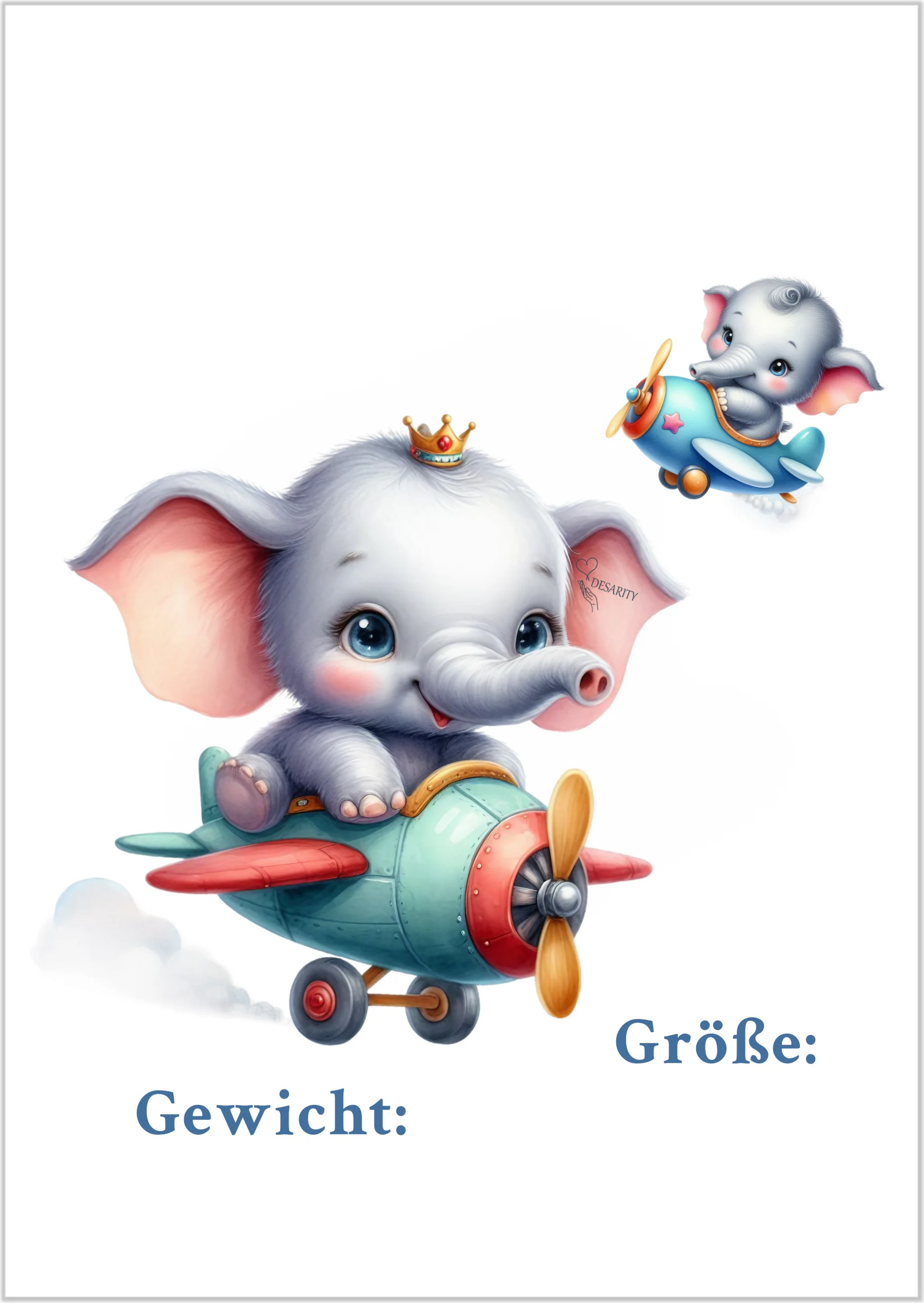 premium Geburtsposter A3 personalisiert