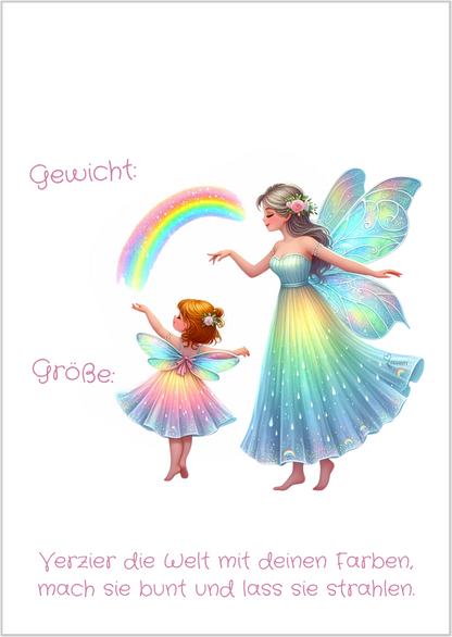 premium Geburtsposter A3 personalisiert