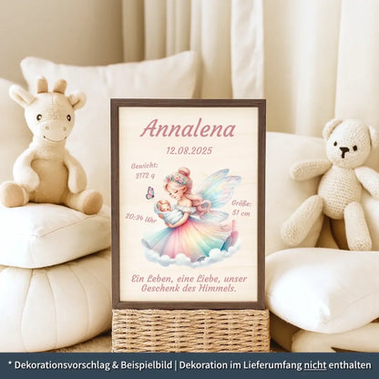 personalisierte Geburtstafel Holz Geburtsgeschenk