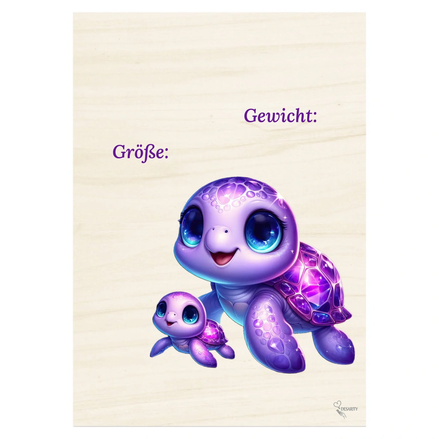 Geburtstafel aus Holz 