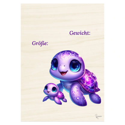 Geburtstafel aus Holz 