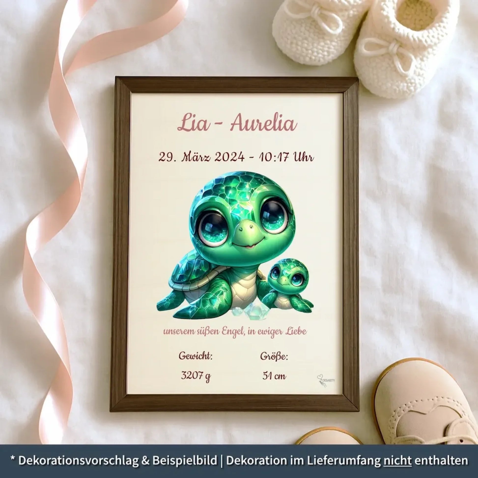 personalisierte Geburtstafel Holz Geburtsgeschenk