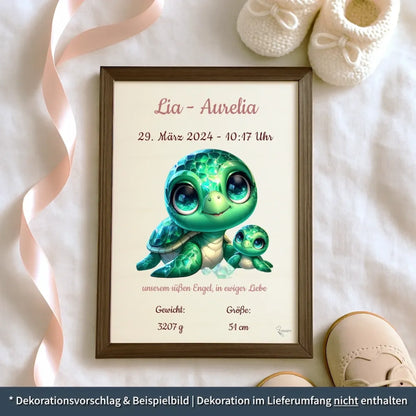 personalisierte Geburtstafel Holz Geburtsgeschenk