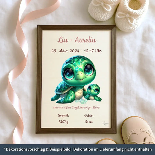 personalisierte Geburtstafel Holz Geburtsgeschenk