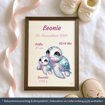 personalisierte Geburtstafel Holz Geburtsgeschenk