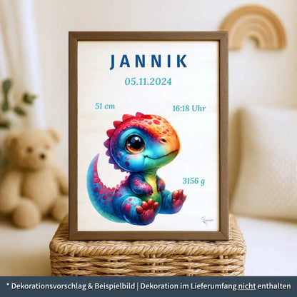 personalisierte Geburtstafel Holz Geburtsgeschenk