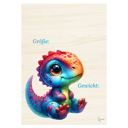 Geburtstafel aus Holz 