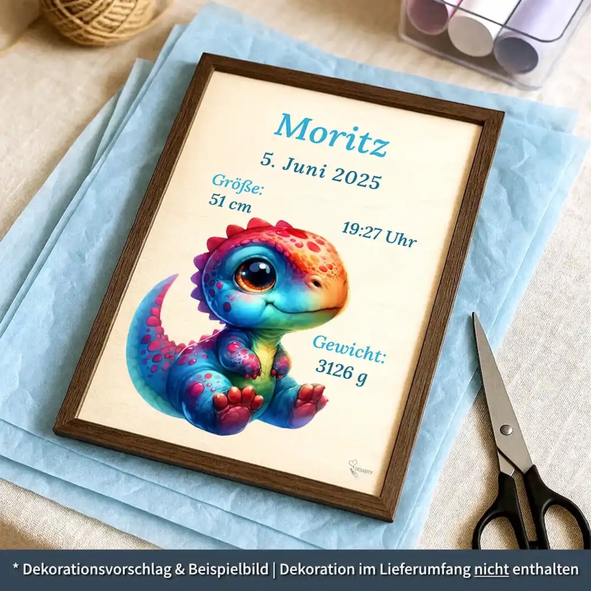 personalisierte Geburtstafel Holz Geburtsgeschenk