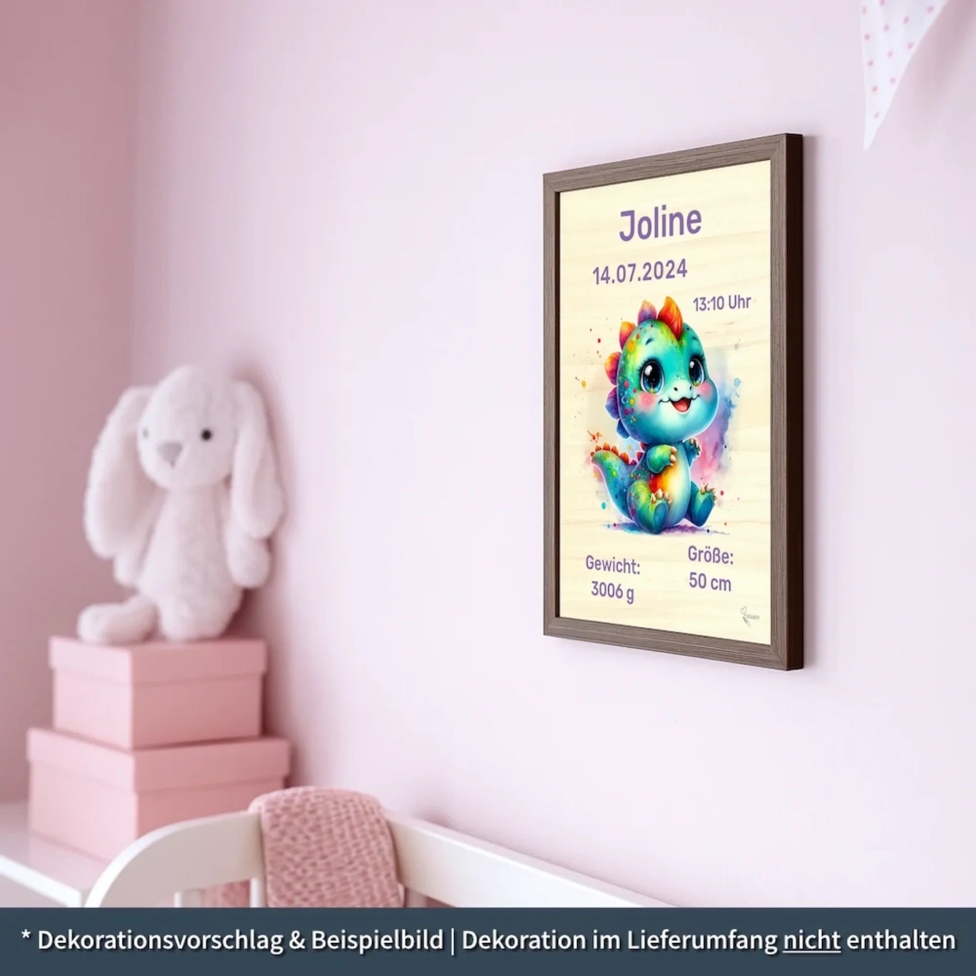 personalisierte Geburtstafel Holz Geburtsgeschenk