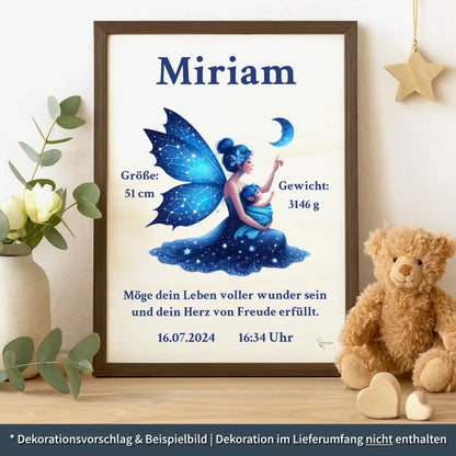 personalisierte Geburtstafel Holz Geburtsgeschenk