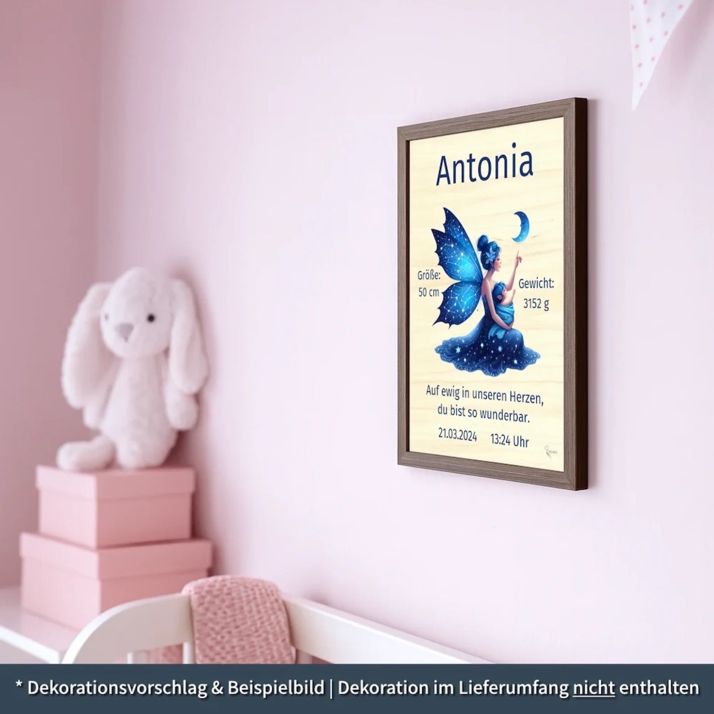 personalisierte Geburtstafel Holz Geburtsgeschenk