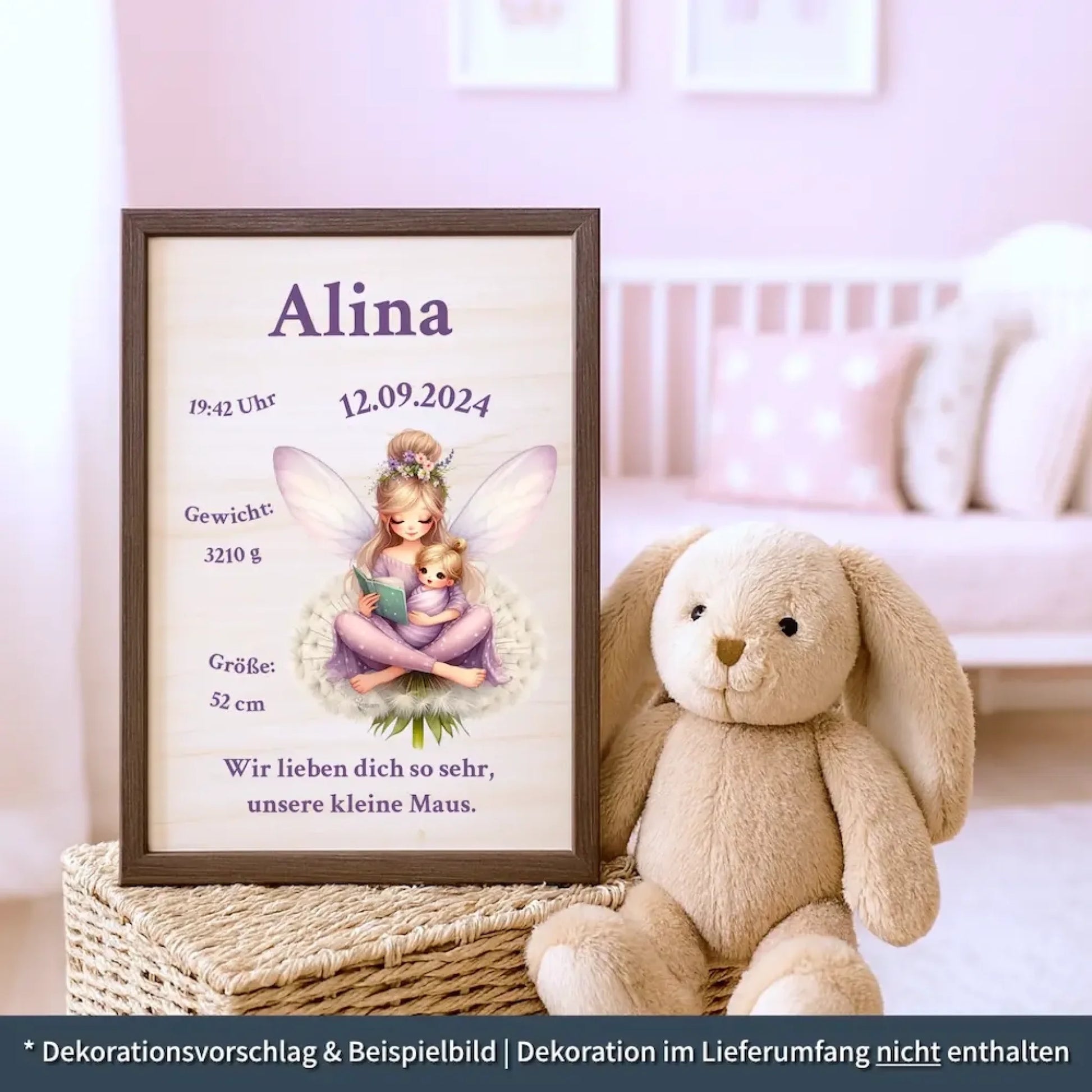 personalisierte Geburtstafel Holz Geburtsgeschenk