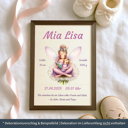 personalisierte Geburtstafel Holz Geburtsgeschenk