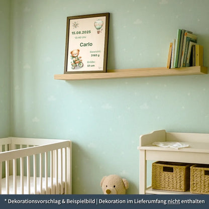 personalisierte Geburtstafel Holz Geburtsgeschenk