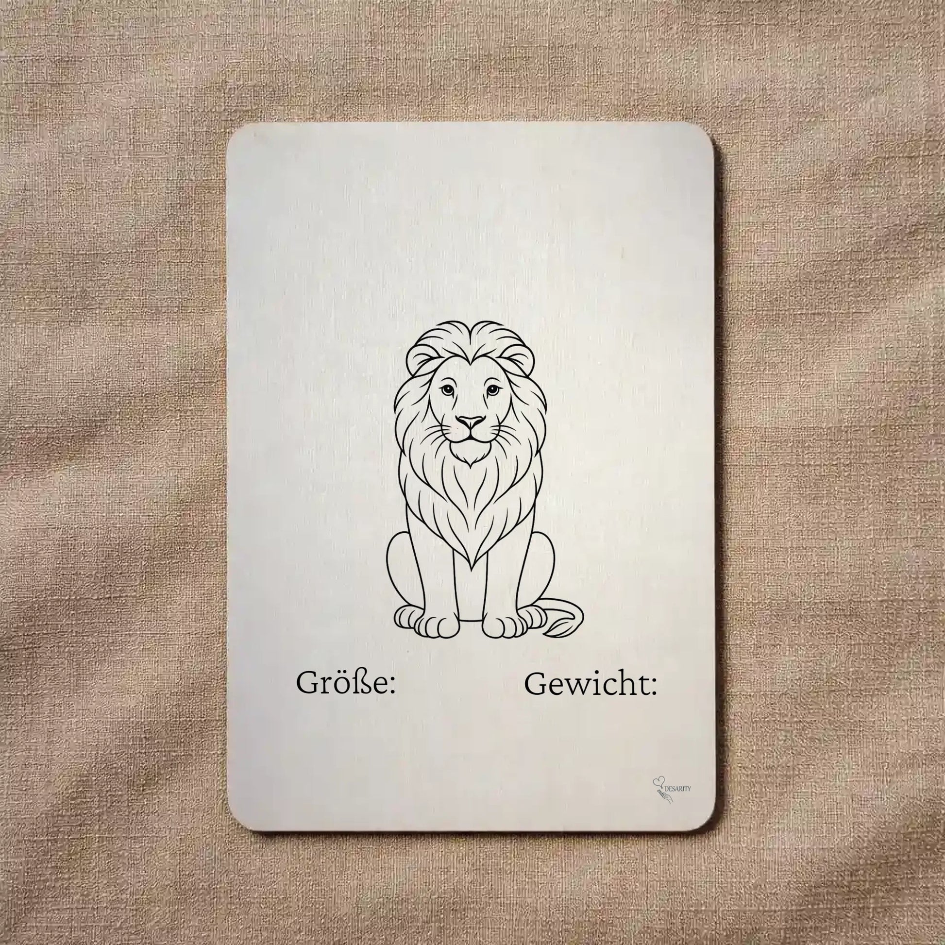 Geburtstafel aus Holz - Geschenk zur Geburt