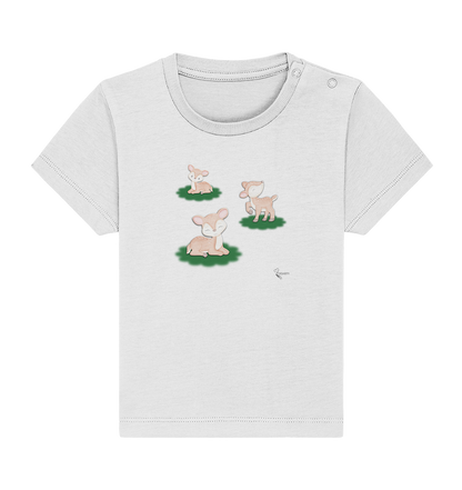 Bio Baumwoll Baby Shirt - Rehkitze