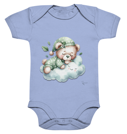 Bio Baumwoll Baby Bodysuite - schlafender Wald-Teddybär