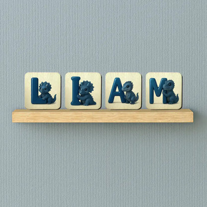 Holzbuchstaben Namensschild Jungen