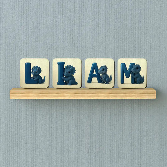 Holzbuchstaben Namensschild Jungen