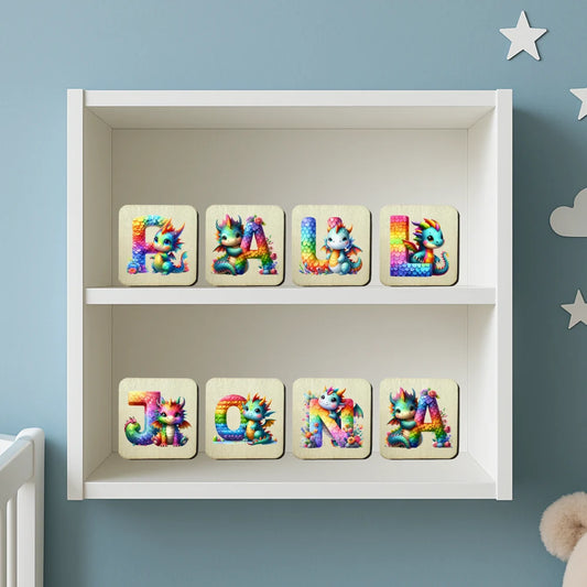 Holzbuchstaben Namensschild Jungen