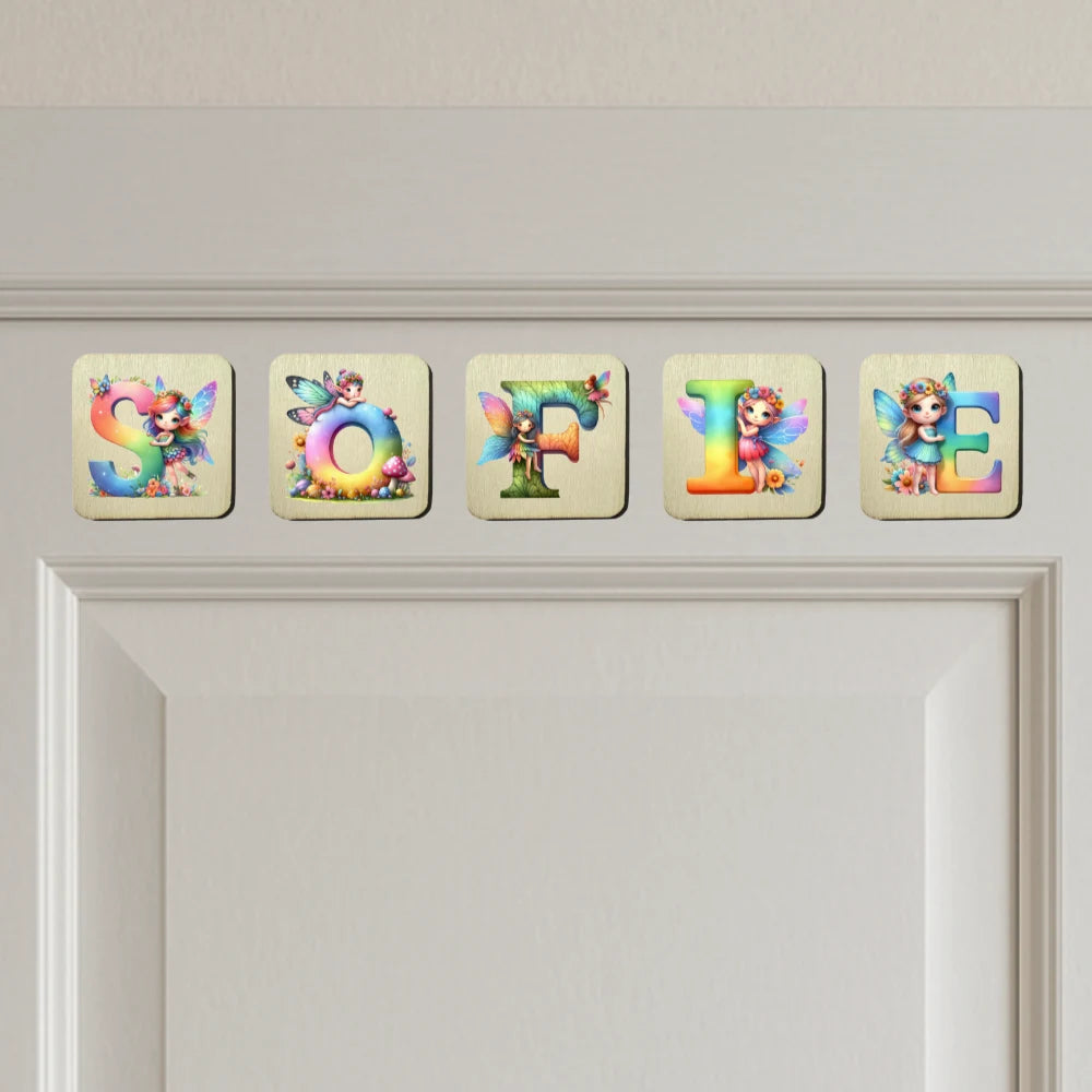 Holzbuchstaben Namensschild und Türschild Kinderzimmer