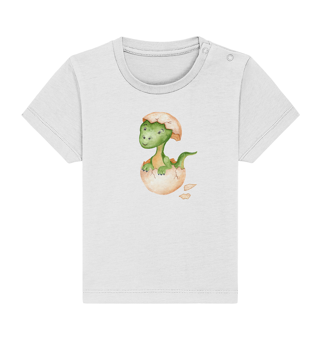 Bio Baumwoll Baby Shirt - Dino im Ei